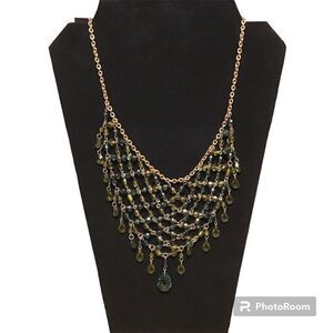 Draped Beaded Necklace Costume Jewelry‎